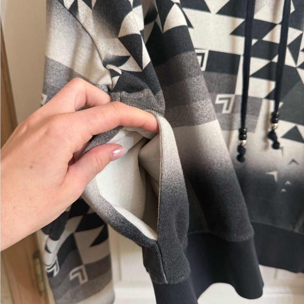 Greyson Aztec Black and Gray Hoodie - Picture 3 of 4